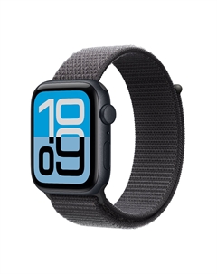 Умные часы Apple Watch SE 3, 2025 (GPS), 44 мм, Midnight Aluminum Case/Textile Dark Gray Sport Loop