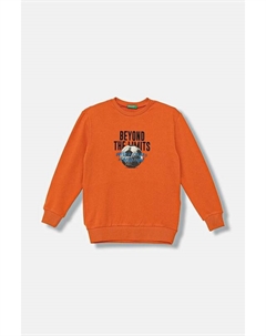 Детская хлопковая толстовка, оранжевый United colors of benetton