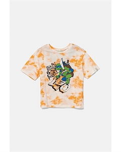 Детская хлопковая футболка, оранжевый United colors of benetton