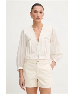 Хлопковая рубашка, бежевый Pinko