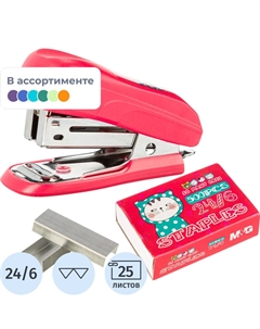 Степлер So Many Cats до 25 листов (скобы № 24/6, скобы в комплекте 500 штук) M&g