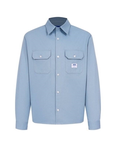 Хлопковая рубашка Hugo blue