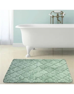 Коврик для ванной Bath Plus Лана 70x120 см цвет зеленый Bath plus
