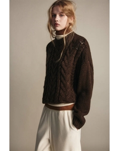 Джемпер вязаный с узором-косичкой Befree