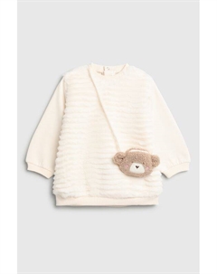 Платье комбинированное с декором Mayoral