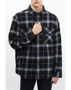 Рубашка в клетку из ​​хлопковой фланели Hugo blue