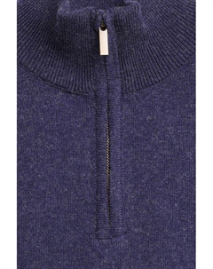 Пуловер хлопковый с воротником на молнии Choupette