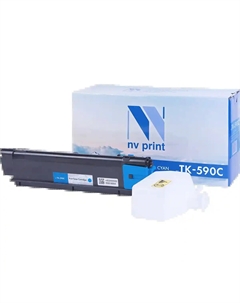 Картридж для лазерного принтера NVP NV-TK590C Cyan Nv print