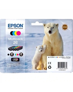 Набор картриджей для струйного принтера T2616 Multipack (C13T26164010) Epson