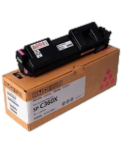 Тонер-картридж для лазерного принтера type SP C360X Magenta (408252) Ricoh