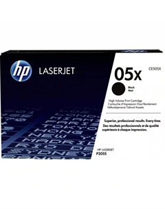 Картридж для лазерного принтера 05X Black (CE505X) Hp