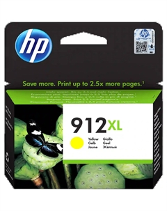 Картридж для струйного принтера 912XL High Yield Yellow 3YL83AE Hp