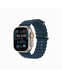 Умные часы Apple Watch Ultra 2, 49 мм, GPS+Cellular, Natural Titanium Case/Blue Ocean Band