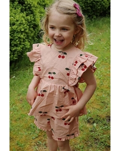 Детская хлопковая блузка Verbena Top GOTS, розовый Konges slojd