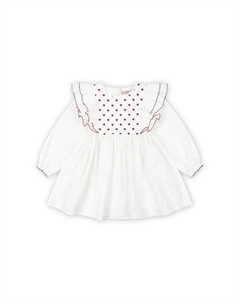 Детское хлопковое платье COEUR DRESS GOTS, белый Konges slojd