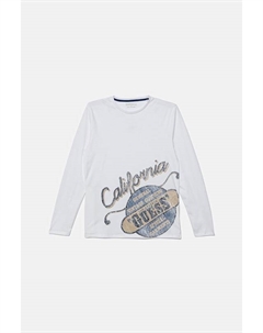 Детская хлопковая водолазка, белый Guess