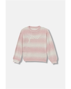Детский свитер с добавлением шерсти, розовый Guess