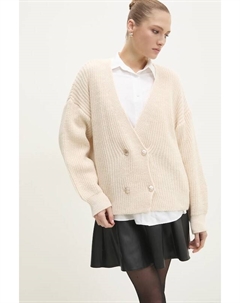 Свитер с шерстью, бежевый Answear lab