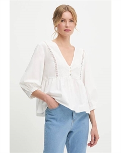 Хлопковая блузка, белый Answear lab