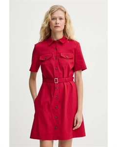 Льняное платье, красный Theory