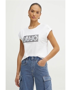 Хлопковая футболка, белый Liu jo