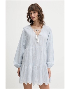 Хлопковое платье, синий Superdry