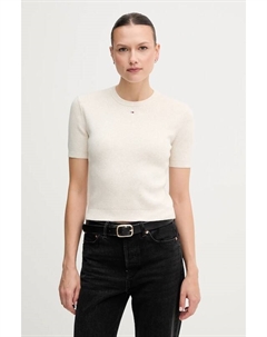 Хлопковый свитер, бежевый Tommy jeans