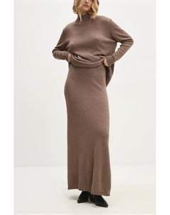 Шерстяная юбка, коричневый Answear lab