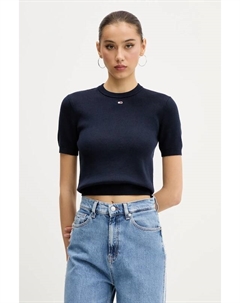 Хлопковый свитер, темно-синий Tommy jeans