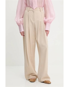 Брюки с шерстью, бежевый Answear lab