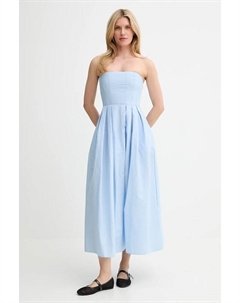 Хлопковое платье, синий Answear lab