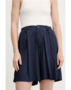 Шорты с льном, темно-синий Answear lab