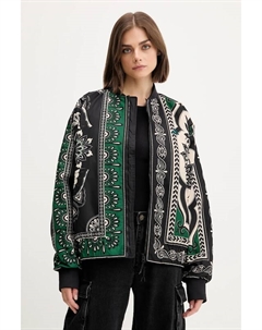 Куртка-бомбер X Farm Rio, черный Adidas