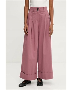 Хлопковые брюки, розовый Answear lab