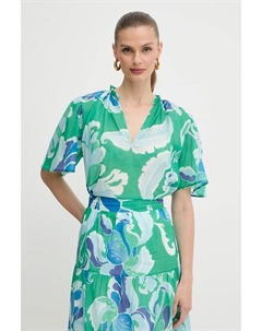 Хлопковая блузка, зеленый Morgan