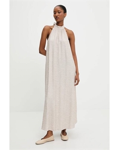 Платье с льняной тканью, бежевый Answear lab