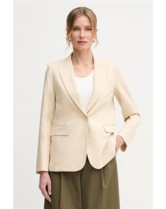 Жакет с добавлением льна, бежевый Weekend max mara