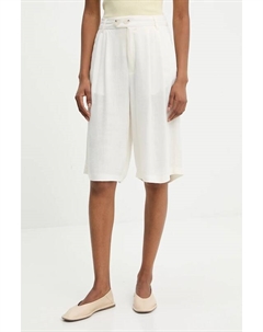 Льняные шорты, белый Answear lab
