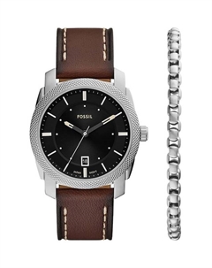 Часы и браслет, серебряный Fossil