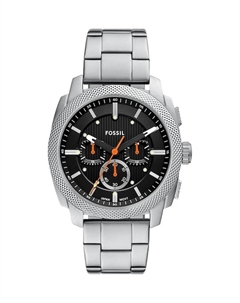 Часы MACHINE, серебряный Fossil