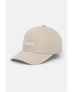 Хлопковая кепка с козырьком, бежевый Boss