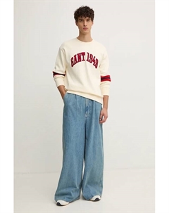 Хлопковая толстовка, бежевый Gant