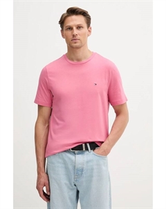 Хлопковая футболка, розовый Tommy hilfiger