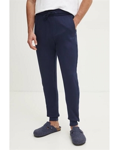 Хлопковые брюки для отдыха, темно-синий Hugo