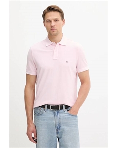 Хлопковая поло, розовый Tommy hilfiger