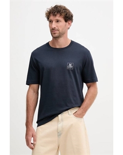 Хлопковая футболка, темно-синий Marc o'polo