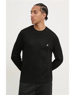 Свитер с добавлением шерсти, черный Hugo