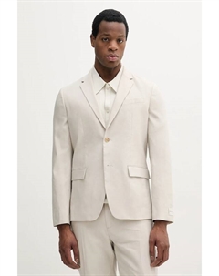 Жакет с добавлением льна, бежевый Calvin klein