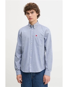 Хлопковая рубашка, синий Hugo