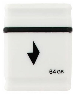 Накопитель USB 2.0 64GB GFL-2.0-64mini белый, 15/30MB/s Gembird